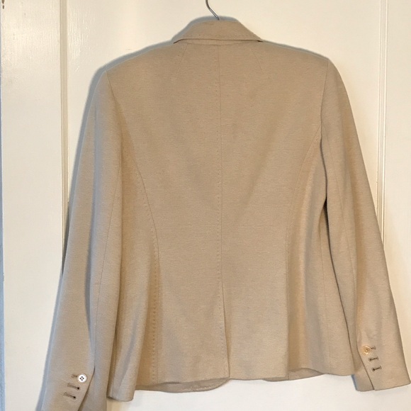 Classic Talbots Beige Women's Blazer size 6 Summer Wardrobe Capsule, Timeless - Picture 6 of 11